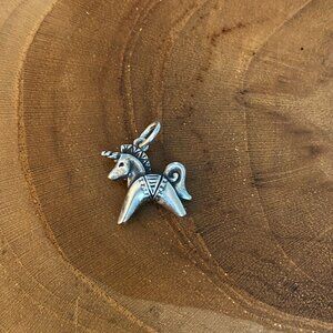 RETIRED James Avery Unicorn Charm, Sterling Silver